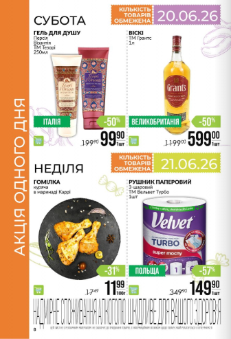 Акція одного дня у Варус 20 і 21 червня: що купити зі знижкою до 57%